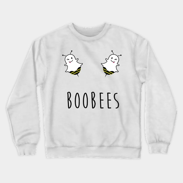 Halloween Funny Boo Bees Crewneck Sweatshirt by JaydeMargulies